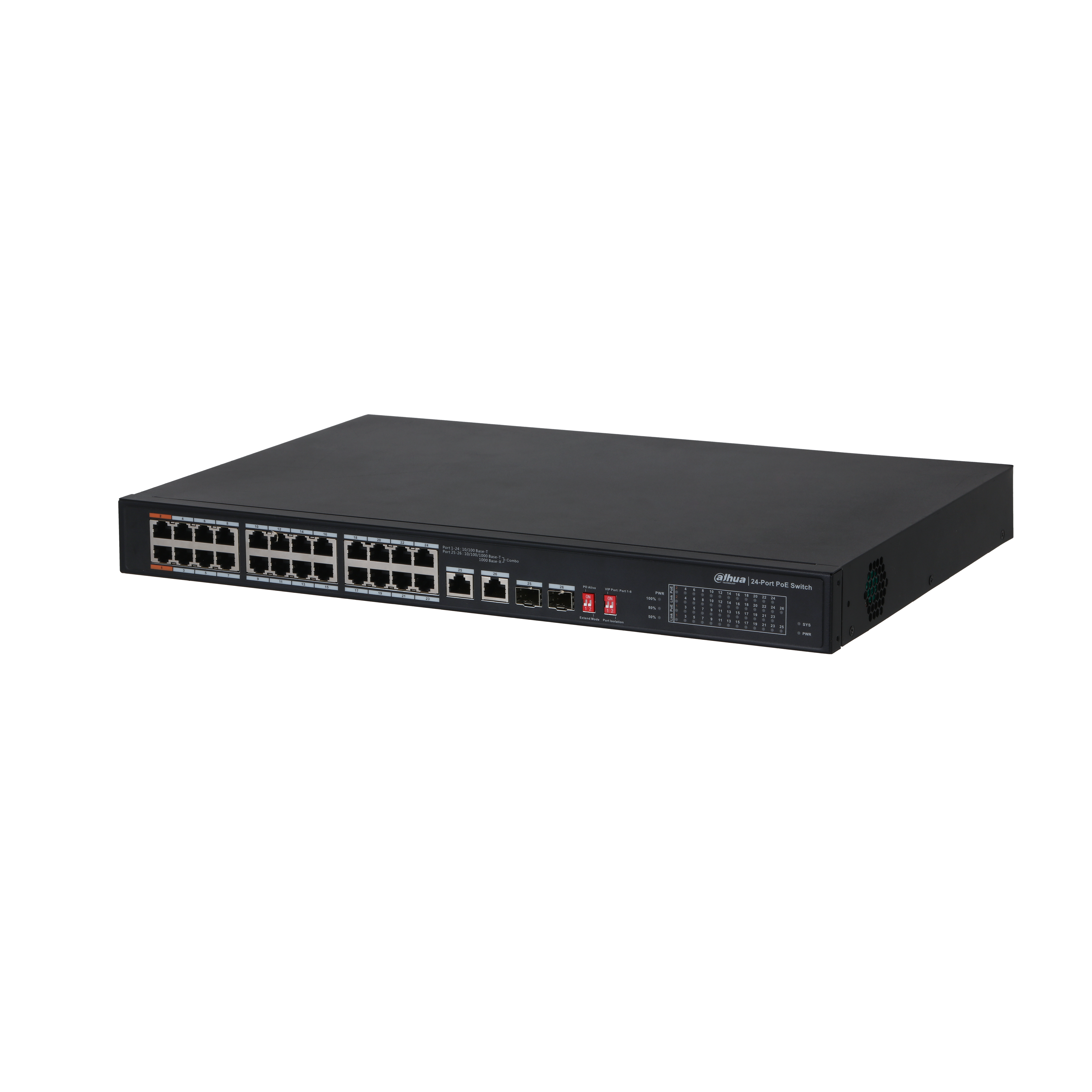 DAHUA PFS3226-24ET-240 24 PORT 10/100/1000 POE 2xSFP COMBO SWITCH -240W