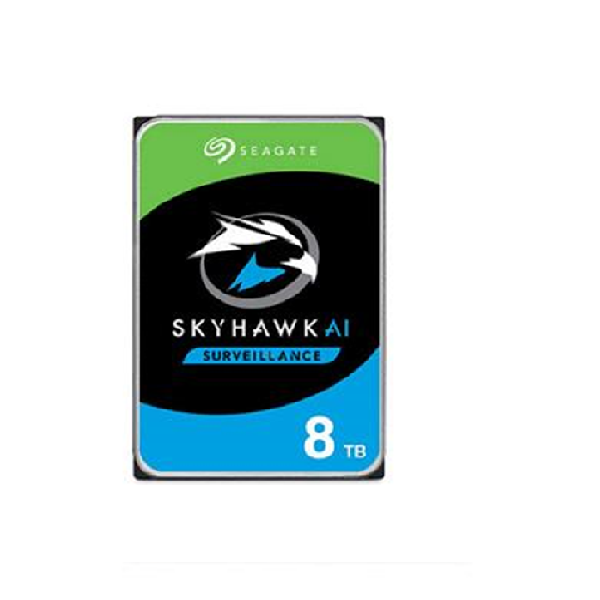 SEAGATE SKYHAWK AI 8 TB 7200RPM 256MB SATA3 550TB/Y RV 7/24 TÜRKİYE DİSTRÜBÜTÖR 5 YIL GARANTİ