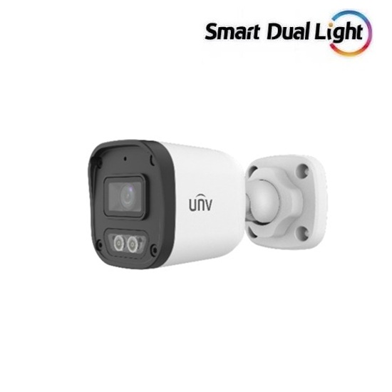 UNİVİEW IPC2122LB-AF28-DL-EKG 2 MP DAHİLİ SESLİ DUAL-LİGHT IP BULLET KAMERA H.265+ 2.8MM LENS