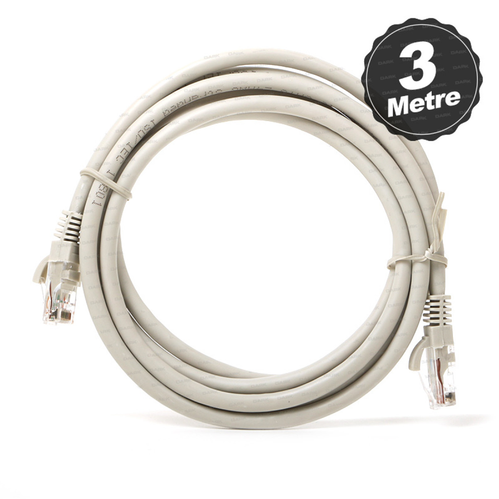CAT6 UTP GRİ PATCH KABLO 3 MT