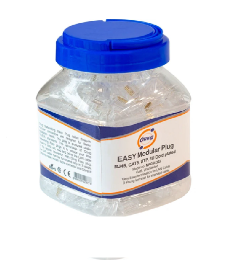 ORİNG MPC6U3EZ CAT6 U/UTP SNAP IN MODÜLER PLUG 3U (PAKET 100 ADET)