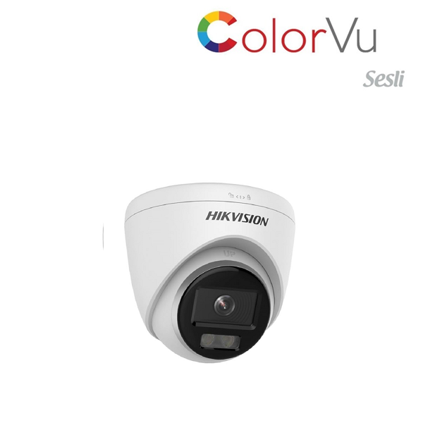 HİKVİSİON DS-2CD1343G2-LIUF 4 MP DAHİLİ SESLİ COLORVU IP DOME KAMERA H.265+