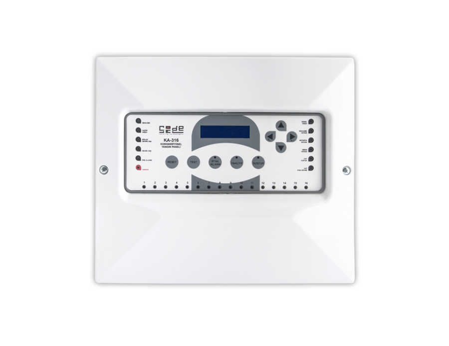 CODESEC KA316 - 16 BÖLGELİ KONVANSİYONEL YANGIN ALARM PANELİ