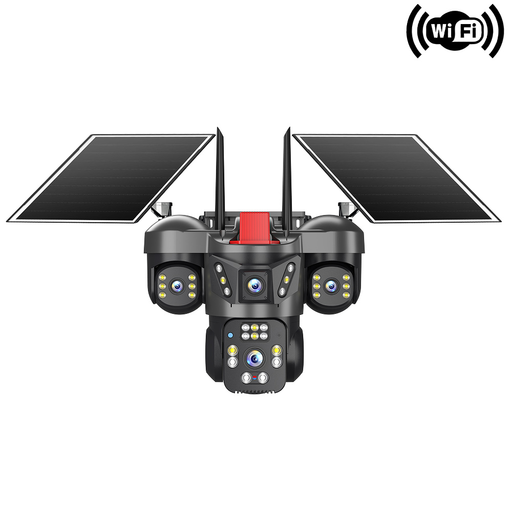NEVADA SW4 SOLARLI WİFİLİ 4+3 MP ÇÖZÜNÜRLÜK 4 LENSLİ DIŞ ORTAM IP KAMERA
