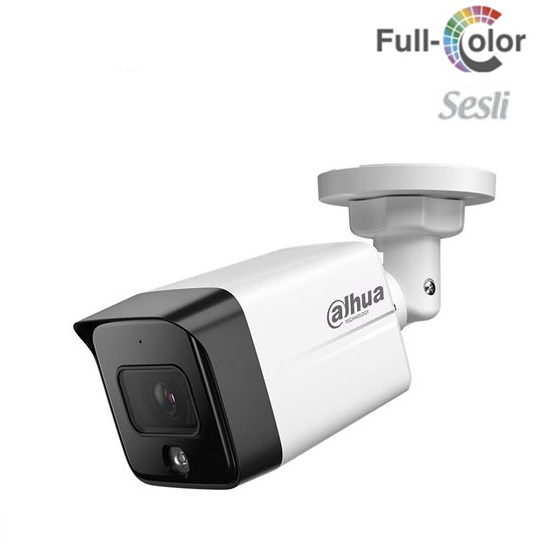 DAHUA IPC-HFW1239TC1-SA-IL-0280B-S6 2 MP DAHİLİ SESLİ 30 MT GECE GÖRÜŞLÜ FULL COLOR IP KAMERA 2.8MM LENS