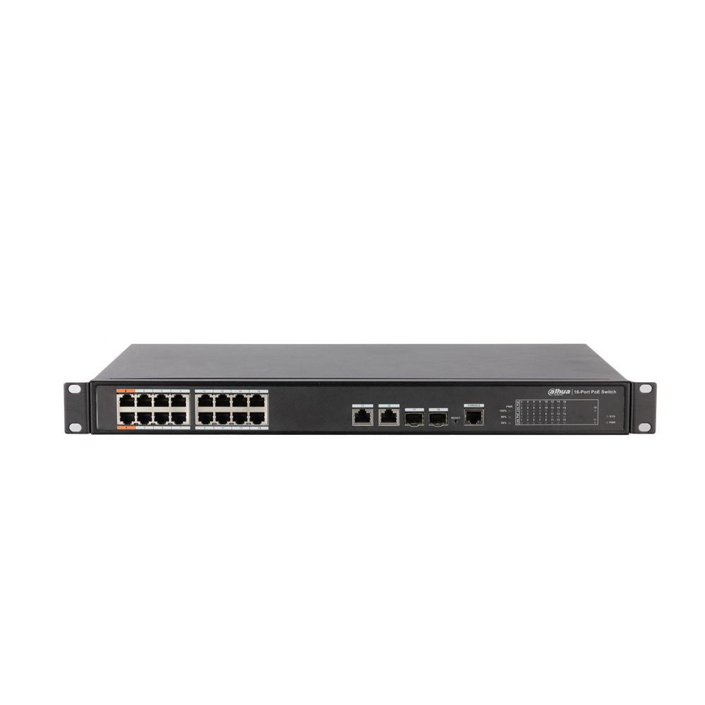PFS4218-16ET-240 16 KANAL  POE, 2 GE UPLİNK, 2 SFP TOPLAM 240 W POE SWİTCH