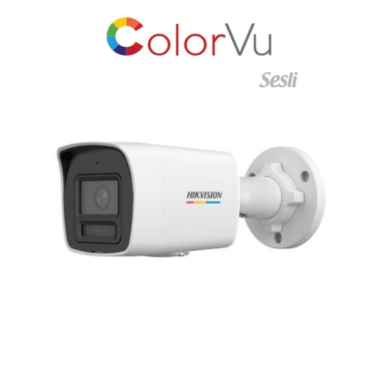 HİKVİSİON DS-2CD1027G3-LIUF 2 MP DAHİLİ SESLİ COLORVU IP BULLET KAMERA H.265+ 2.8 LENS