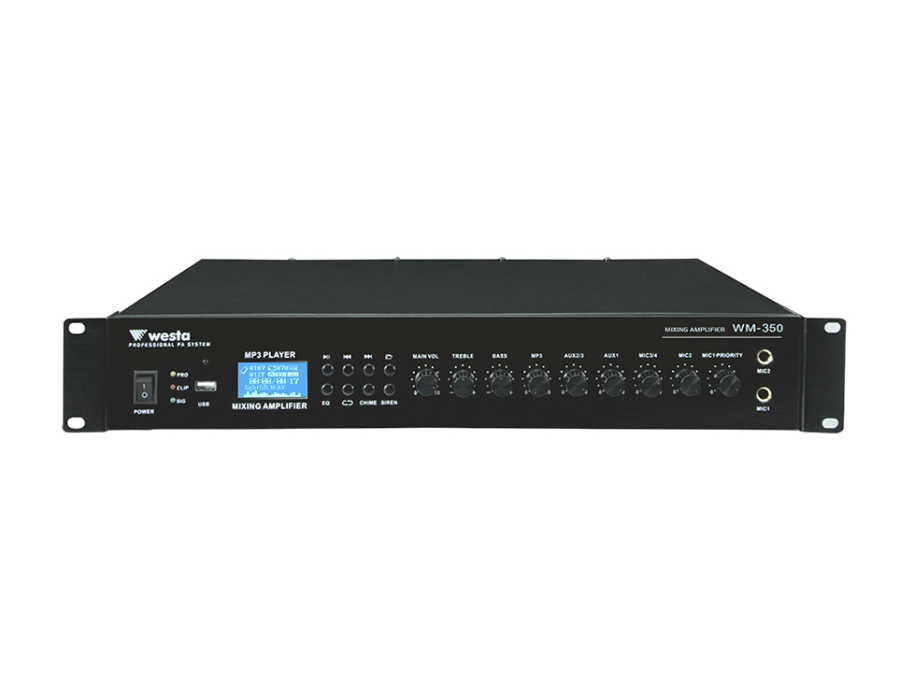 WESTA WM-350 - MİXER AMFİ 350 WATT / 100V