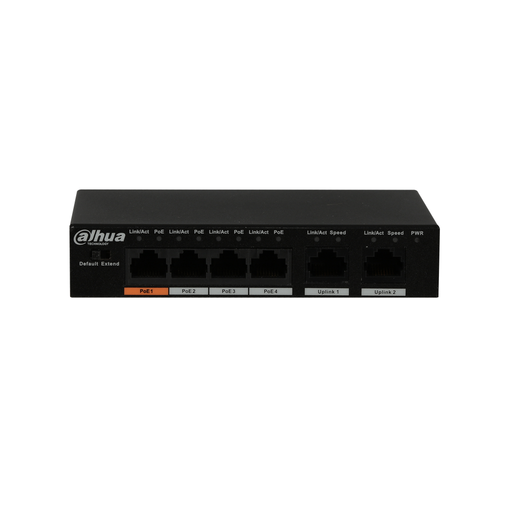 DAHUA PFS3006-4ET-60 4 PORT POE 2 PORT UPLİNK SWTİCH