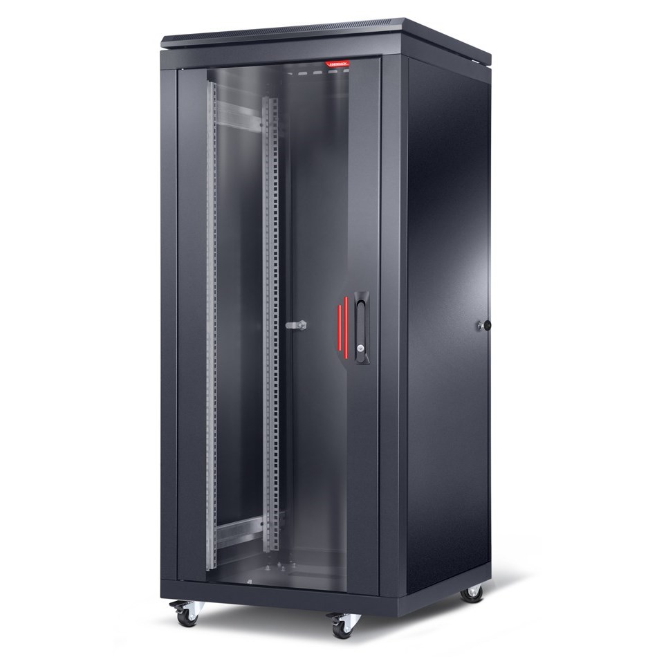 LANDE 42U KABİNET W=600 MM D=800MM SİYAH (TEKERLEK DAHİL)