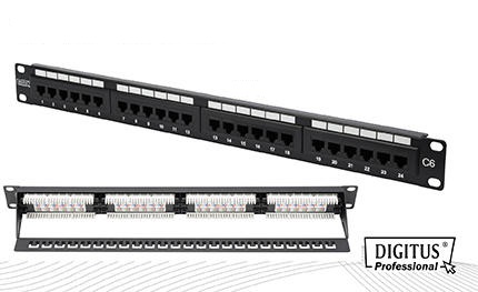 DIGITUS DN-91624U-CR 24 PORT DOLU CAT6 UTP PATCH PANEL
