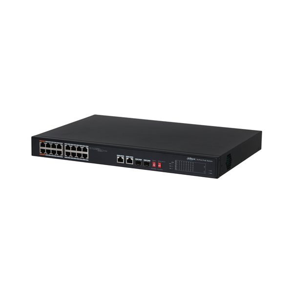 DAHUA PFS3220-16GT-240-V2 16 PORT GİGABİT POE +2 PORT GİGABİT UPLİNK + 2GE SFP 240W POE 240WATT POE