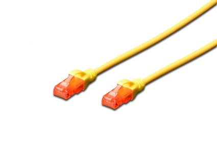 DİGİTUS DK-1617-005/Y 0,50 MT. CAT6 UTP LSZH SARI PATCH KABLO