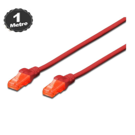 DIGITUS DK-1617-010/R 1 MT. CAT6 UTP LSZH KIRMIZI PATCH KABLO