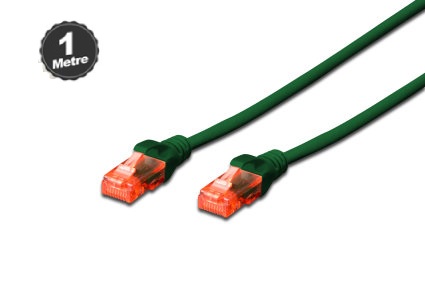 DIGITUS DK-1617-010/G 1 MT. CAT6 UTP LSZH YEŞİL PATCH KABLO