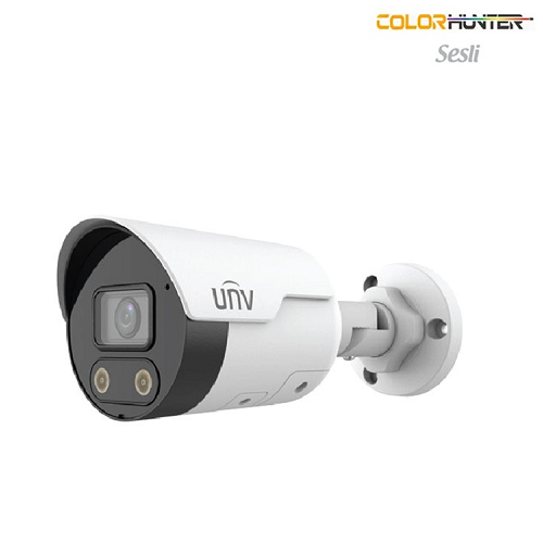 UNİVİEW IPC2122LB-AF28K-WL 2 MP DAHİLİ SESLİ COLORHUNTER IP BULLET KAMERA H.265+