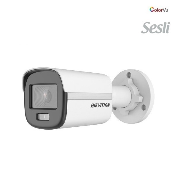 HİKVİSİON DS-2CE10DF0T-PFS 2 MP DAHİLİ SESLİ 25 MT GECE GÖRÜŞLÜ COLORVU (7/24 RENKLİ) AHD KAMERA