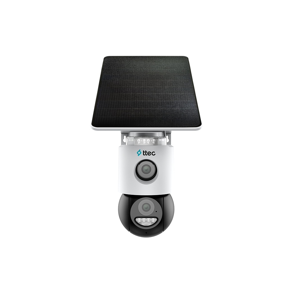 TTEC SLR-3320S-MH/SL-4G SİMKARTLI SOLAR PANELLİ 2+3MP GECE RENKLİ ÇİFT YÖNLÜ SESLİ IP KAMERA