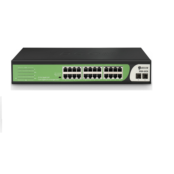 BDCOM S1500-24T 24 PORT 10/100/1000 GİGABİT SWITCH METAL KASA