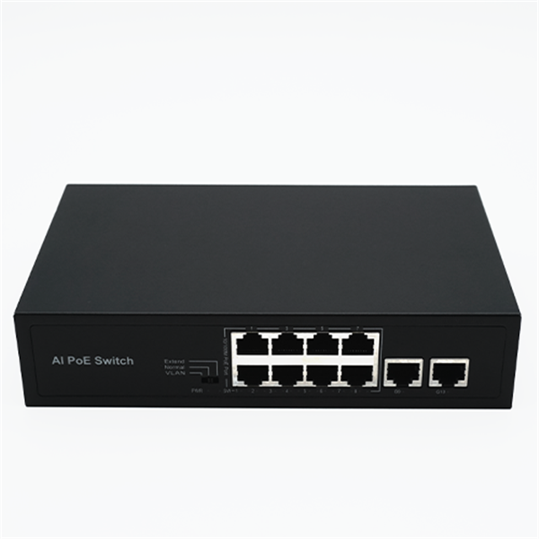 NEVADA PS10M-82EEM 8 PORT POE + 2 UPLİNK SWİTCH 96W POE ÇIKIŞ GÜCÜ