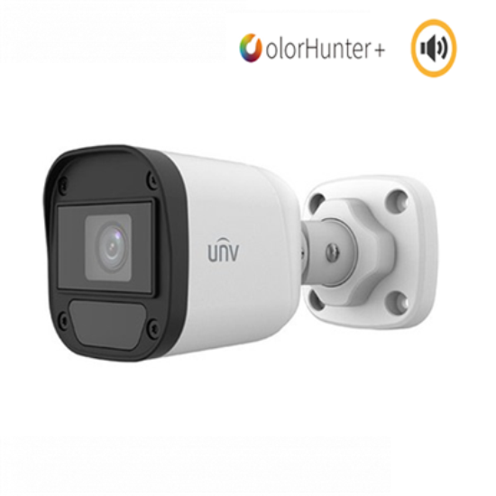 UNİVİEW IPC2122LB-AF28-DL-E 2 MP DAHİLİ SESLİ DUAL-LİGHT IP BULLET KAMERA H.265+