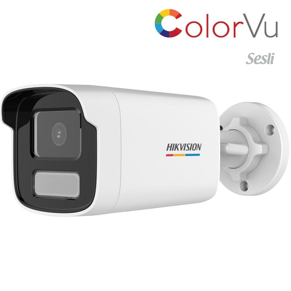 HİKVİSİON DS-2CD1T83G2-LUF/SL 8 MP DAHİLİ ÇİFT YÖNLÜ SES COLORVU IP BULLET KAMERA H.265+ 4 MM LENS 50 MT GECE GÖRÜŞ