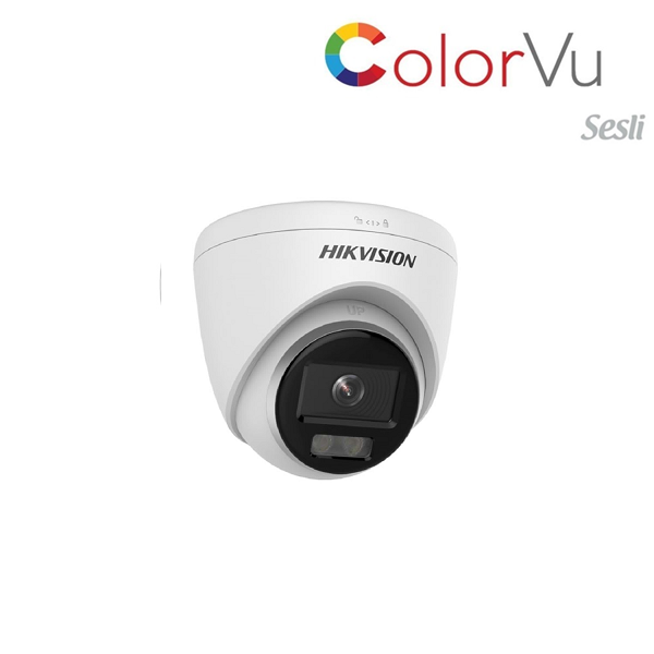 HİKVİSİON DS-2CD1347G2H-LIUF 4 MP DAHİLİ SESLİ COLORVU IP DOME KAMERA H.265+