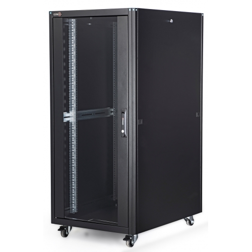 LANDE 26U 19 INC DİKİLİ TİP RACK KABİNET 600X600 MM SİYAH