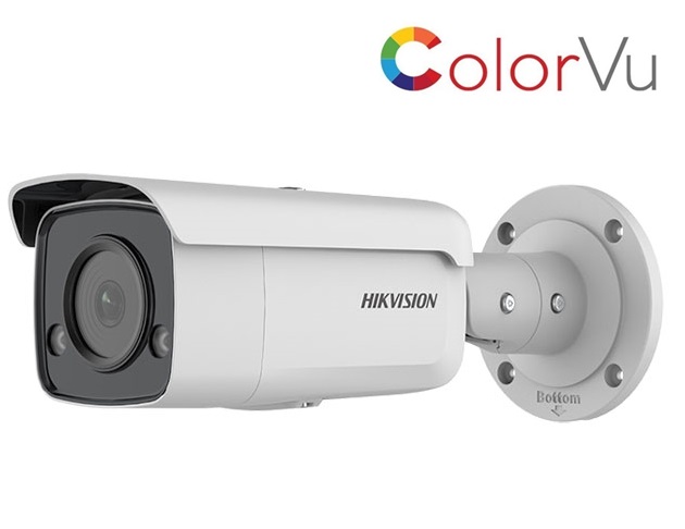 HIKVISION DS-2CD2T47G2-L 4MP 4MM LENS COLORVU FIXED IR BULLET KAMERA-60MT. H265+