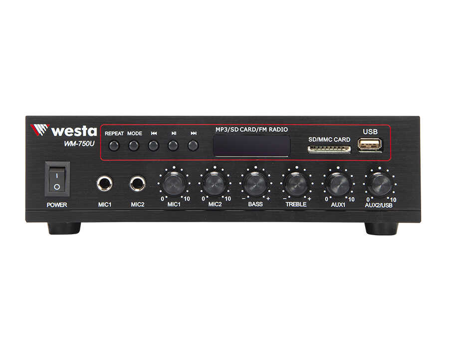 WESTA WM-750U 80W Usb/SD/ BT 100V 1 Bölgeli Trafolu Anfi