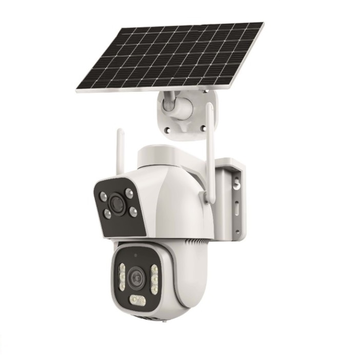 INOX-X15 4G SİMKARTLI SOLAR PANELLİ 2+2MP GECE RENKLİ ÇİFT YÖNLÜ SESLİ IP KAMERA 24 SAAT KAYIT