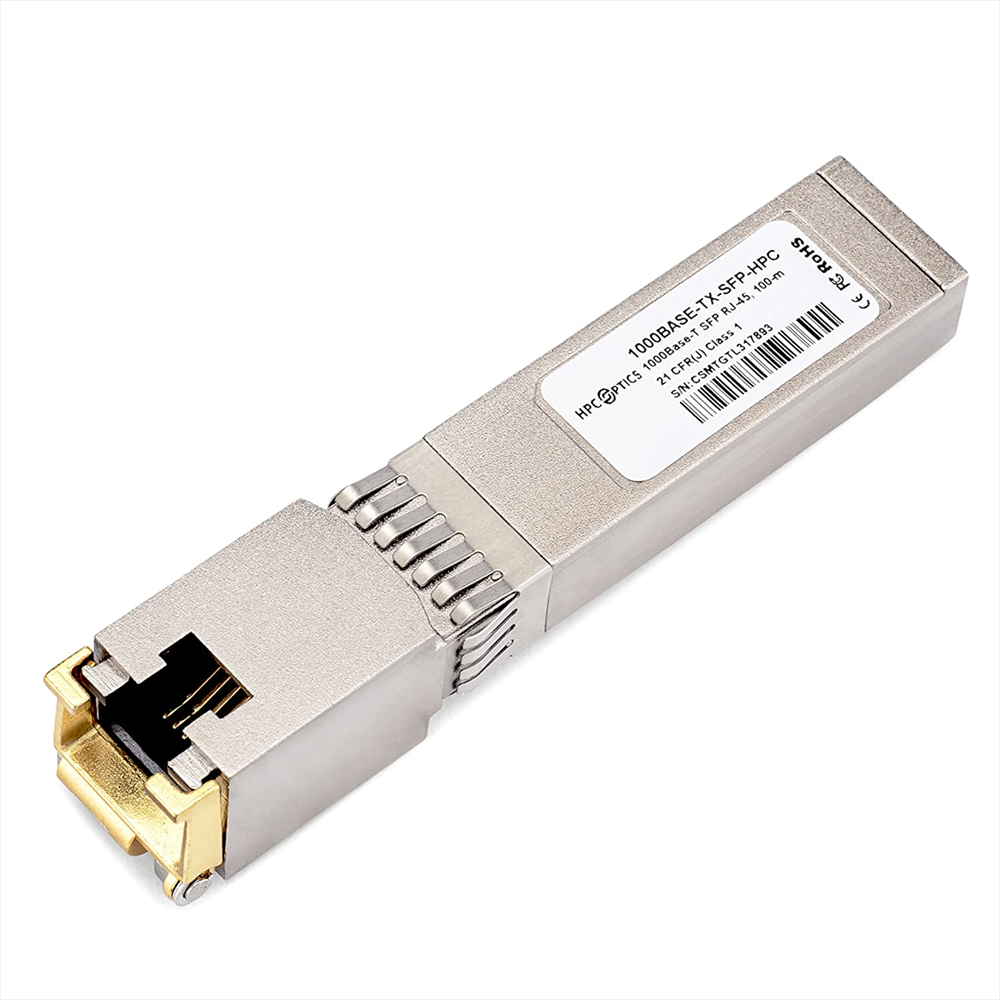 GİGABİT RJ45 SFP MODÜL - 1000 BASE 10/100/1000 RJ45 100Mt (UTP-5) TRANSCEVER