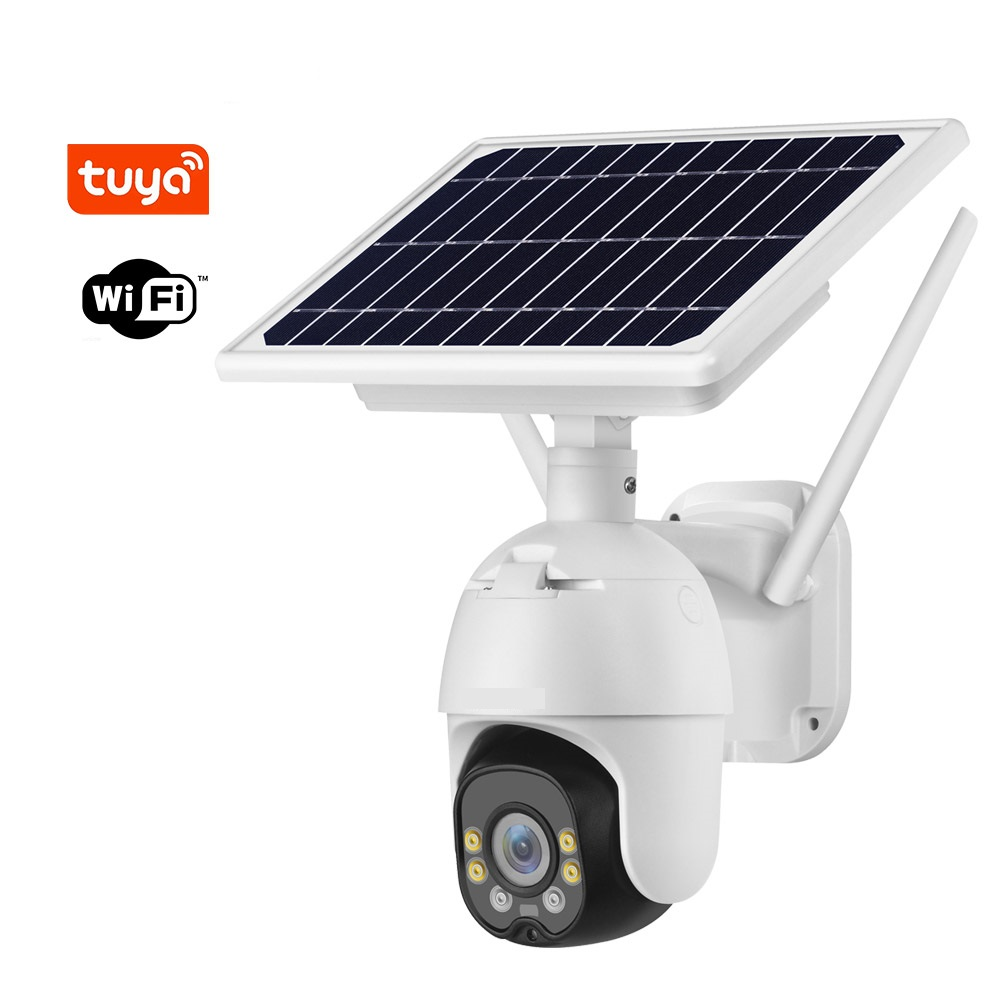 SOLARLI TÜYA SMART WİFİLİ DIŞ ORTAM MİNİ DOME KAMERA H.265+ 