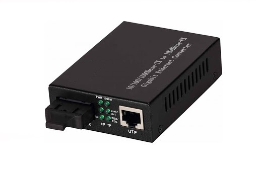 F/O SC SM 10/100/1000 MEDIA CONVERTER 20 KM