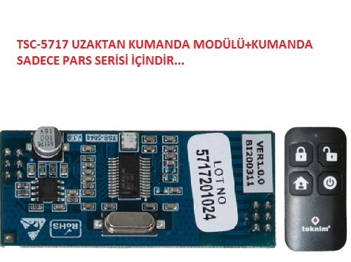 TSC-5717 UZAKTAN KUMANDA MODÜLÜ+KUMANDA