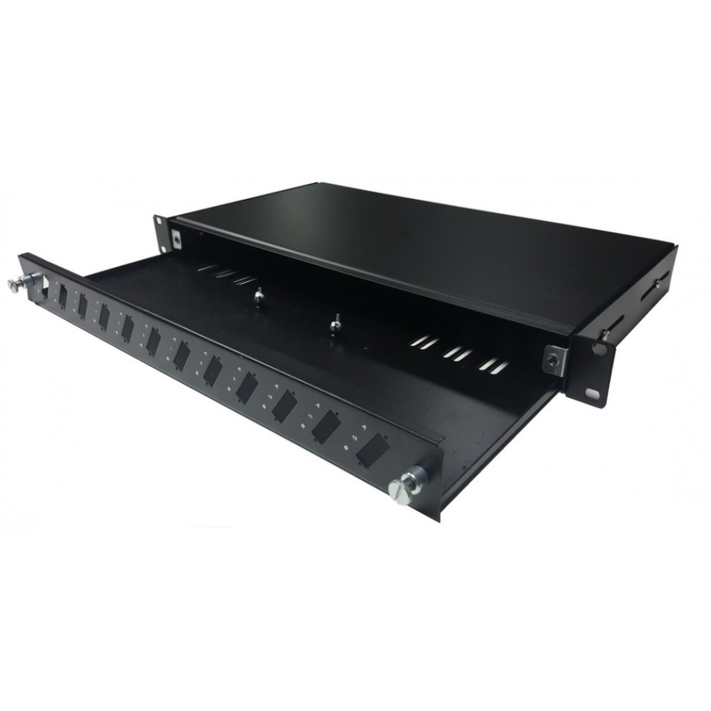 F/O SC DUPLEX 12 PORT 19 INC 1U PATCH PANEL TİP SONLANDIRMA KUTUSU 