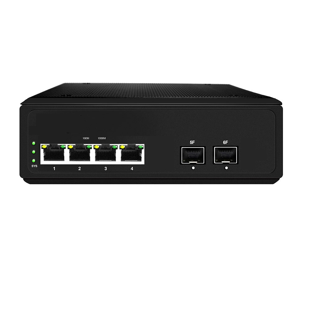 NEVADA PS6G-42ES ENDÜSTRİYEL 4 PORT POE  GİGABİT+ 2 ADET SPF GİGABİT SWİTCH 65W POE ÇIKIŞ GÜCÜ